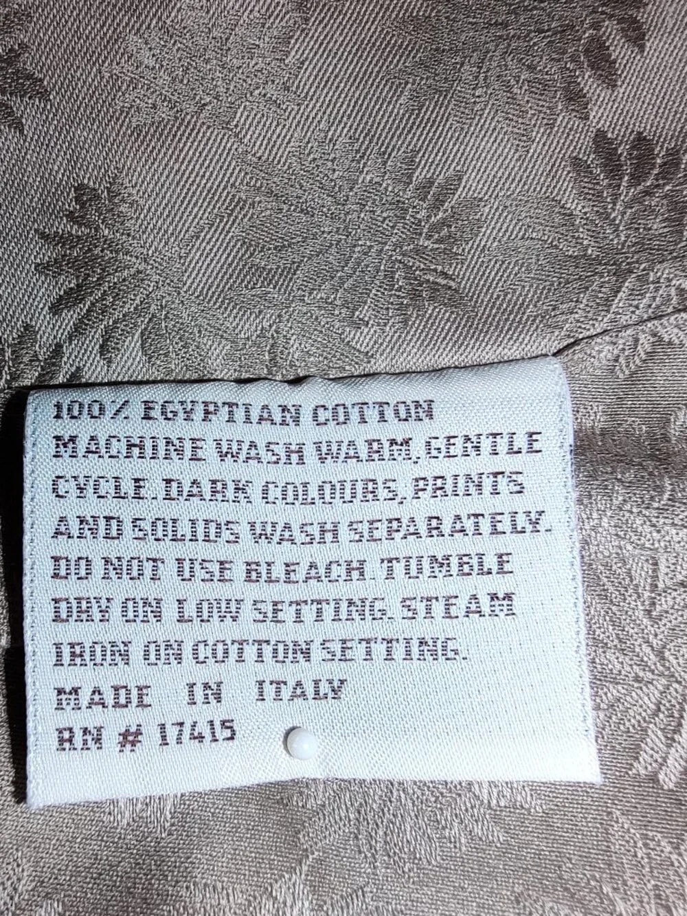 SFERRA TWO GRETA EGYPTIAN COTTON BOUDOIR SHAMS HEMSTITCH 16x20 TRUFFLE ITALY